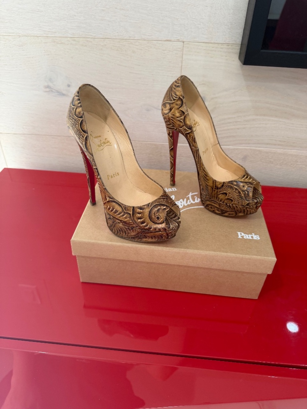 Christian Louboutin Lady peep 150 pumps